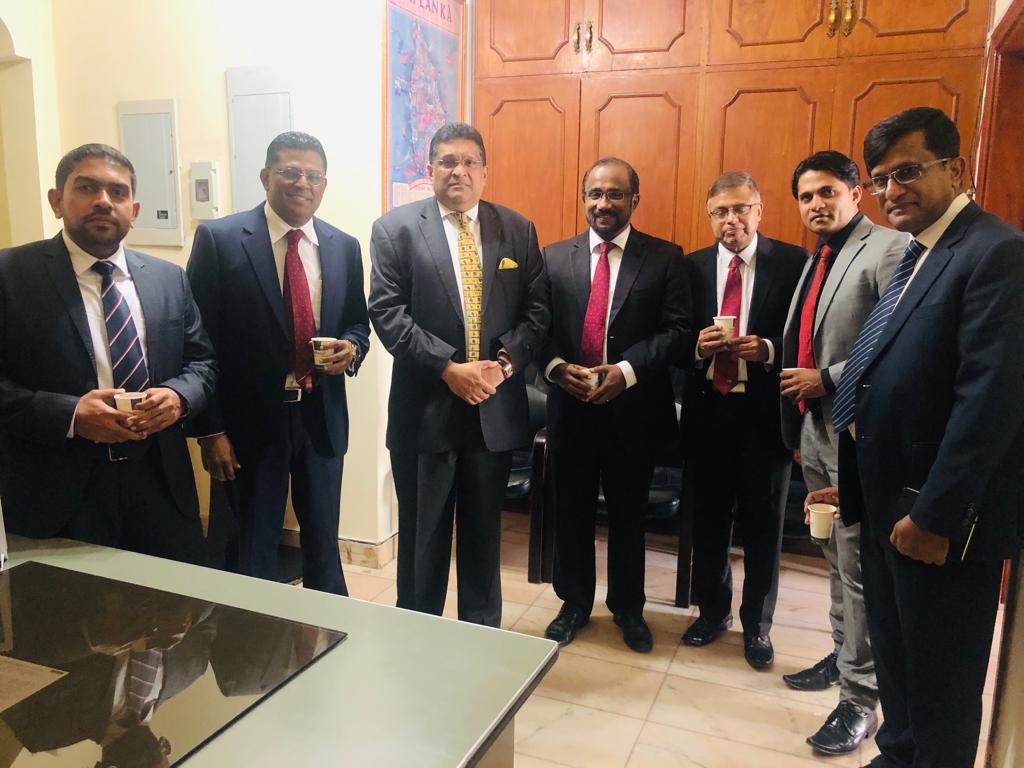 Welcoming His Excellency Majintha Jayesinghe ,Sri Lankan Ambassador to the UAE
