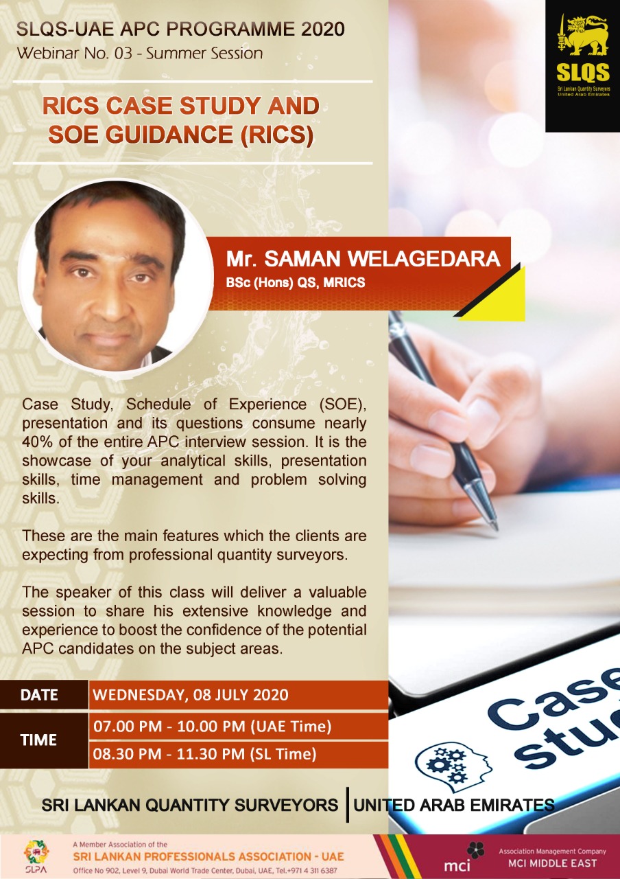 RICS Case study and SOE Guidance (RICS)